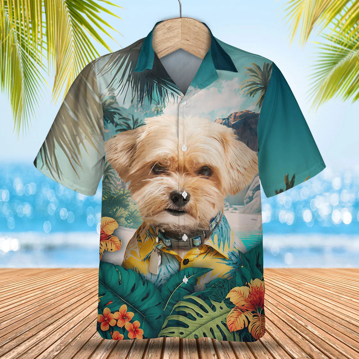 Shorkie - 3D Tropical Hawaiian Shirt