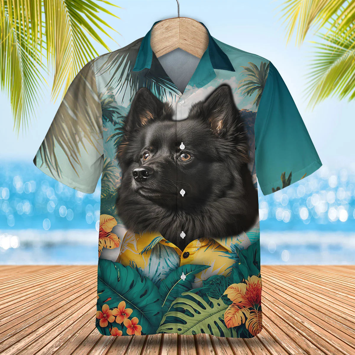 Schipperke - 3D Tropical Hawaiian Shirt