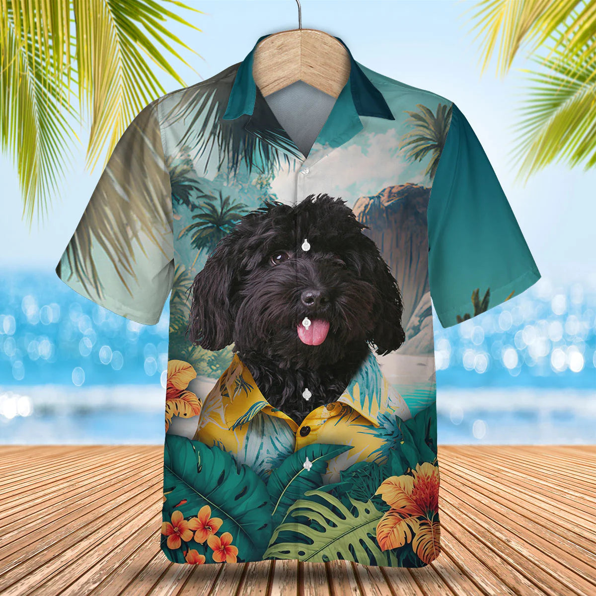 Labradoodle - 3D Tropical Hawaiian Shirt