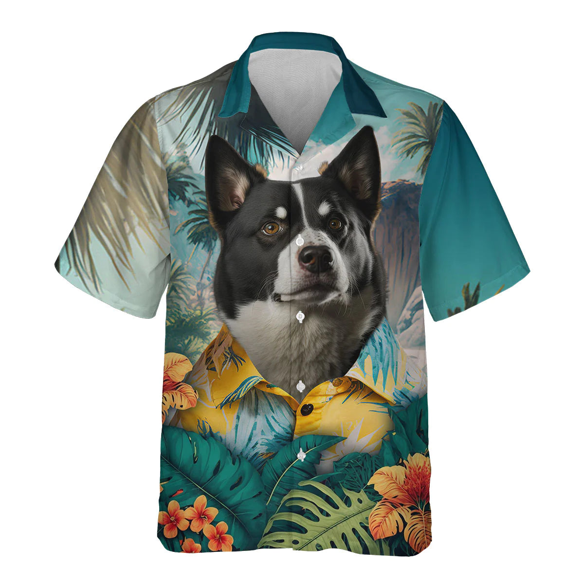 Karelian Bear Dog - 3D Tropical Hawaiian Shirt