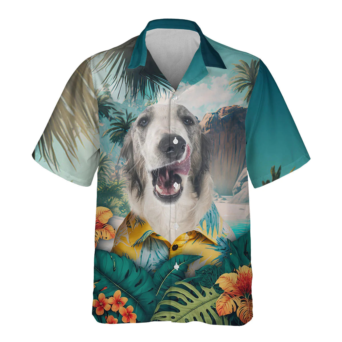 Borzoi - 3D Tropical Hawaiian Shirt