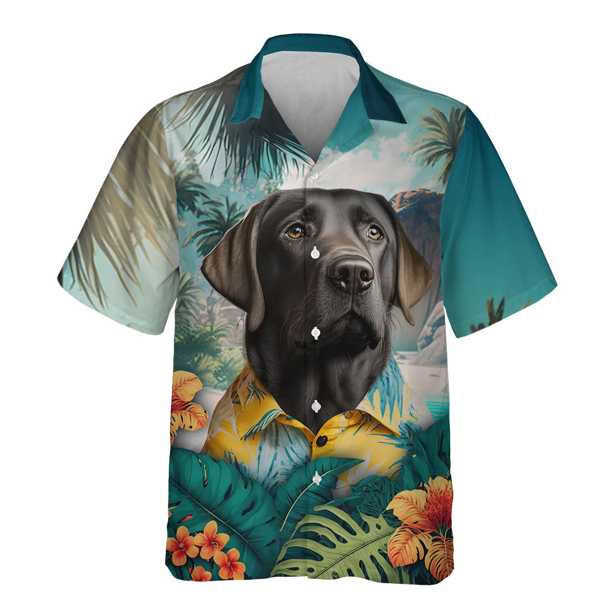 Labrador Retriever 1 - 3D Tropical Hawaiian Shirt