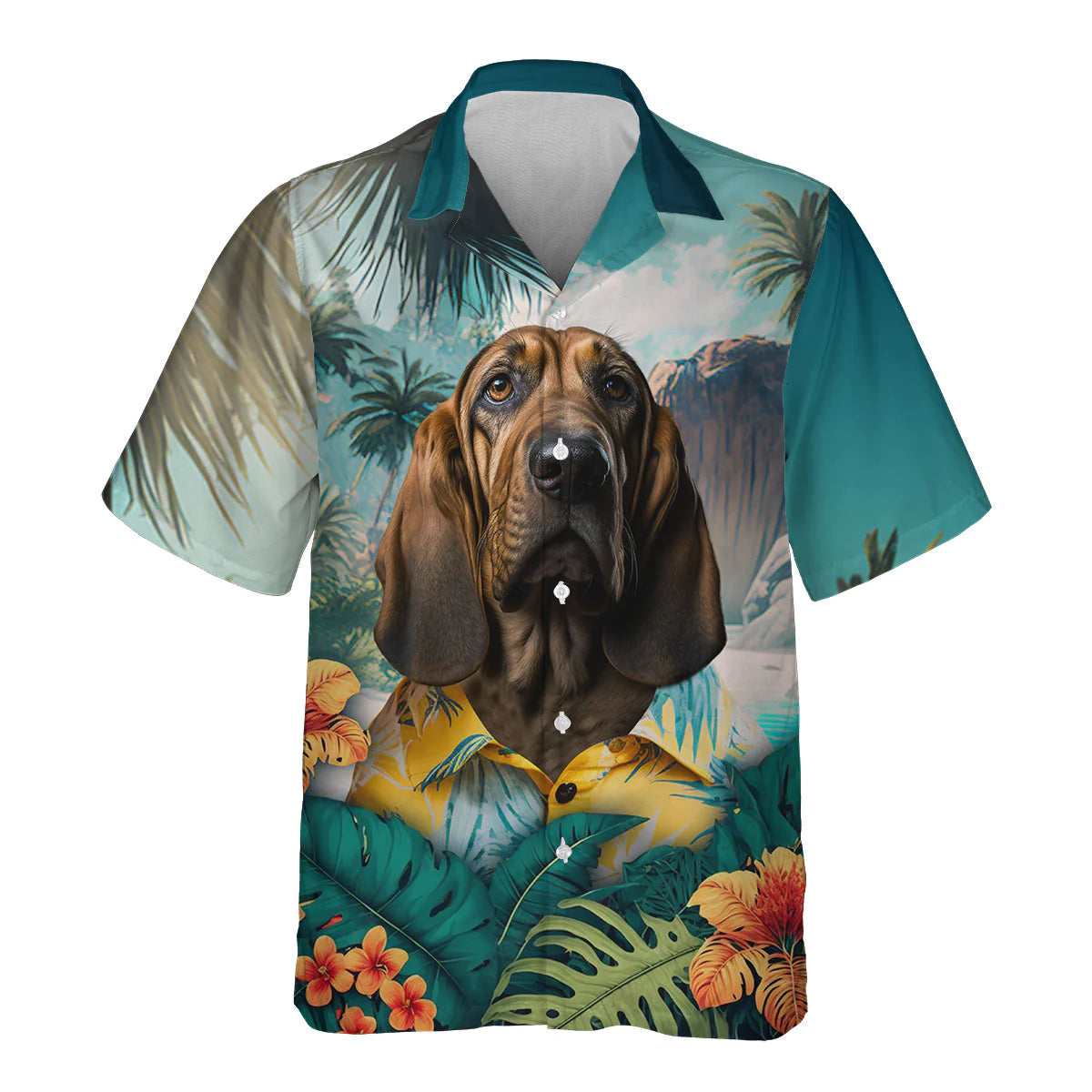 Bloodhound AI - 3D Tropical Hawaiian Shirt