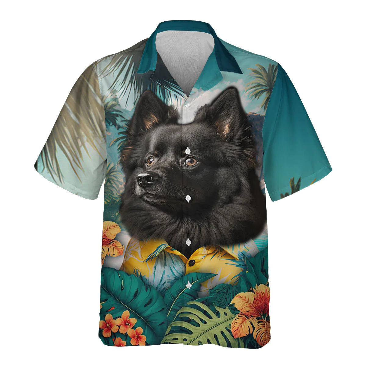 Schipperke - 3D Tropical Hawaiian Shirt