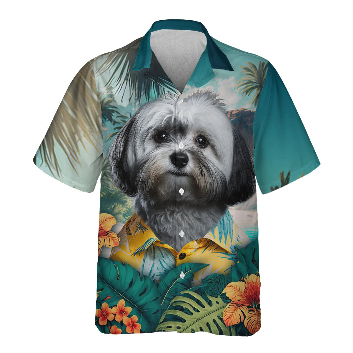 Havanese - 3D Tropical Hawaiian Shirt