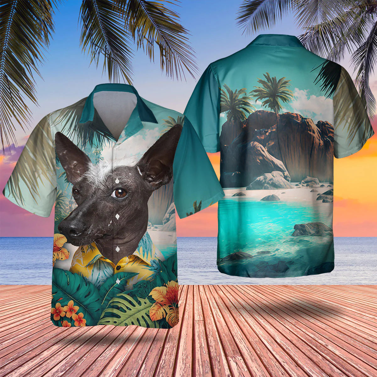 Xoloitzcuintle - 3D Tropical Hawaiian Shirt