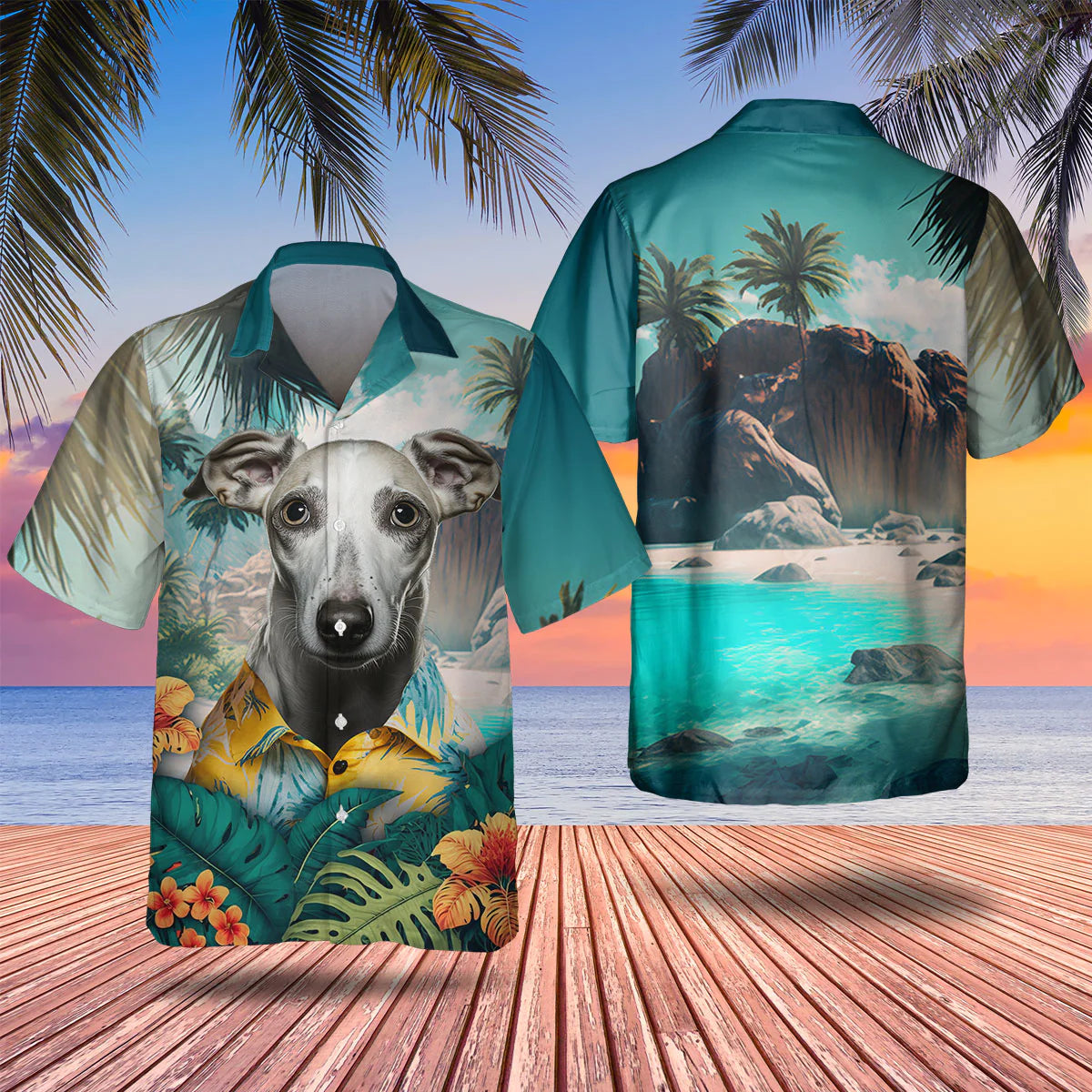 Whippet - 3D Tropical Hawaiian Shirt