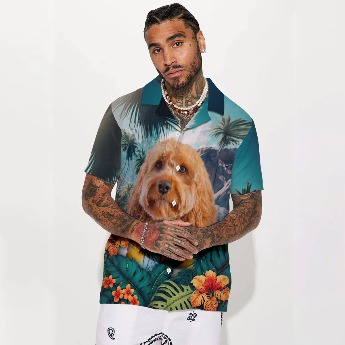 Cavapoo - 3D Tropical Hawaiian Shirt