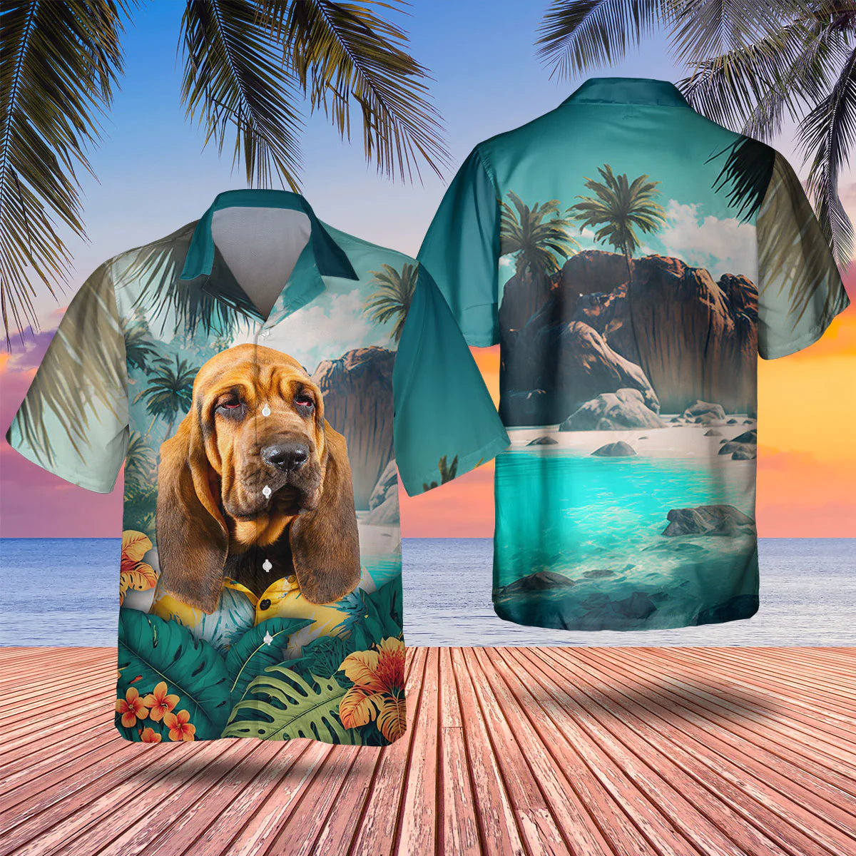 Bloodhound - 3D Tropical Hawaiian Shirt