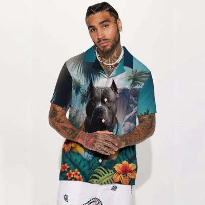 American Bully AI - 3D Tropical Hawaiian Shirt