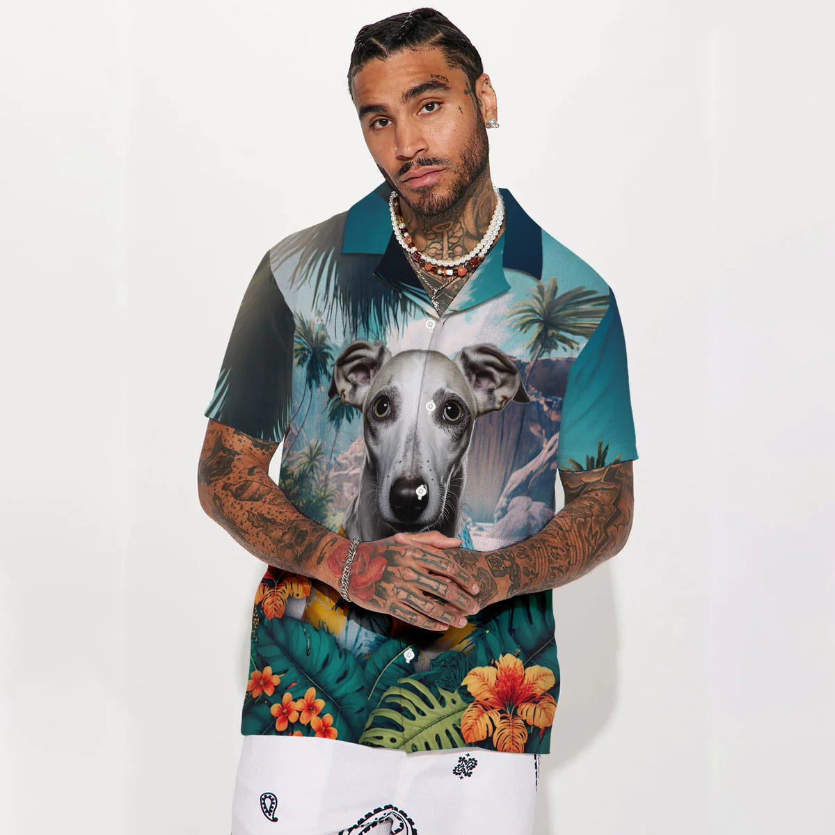 Whippet - 3D Tropical Hawaiian Shirt