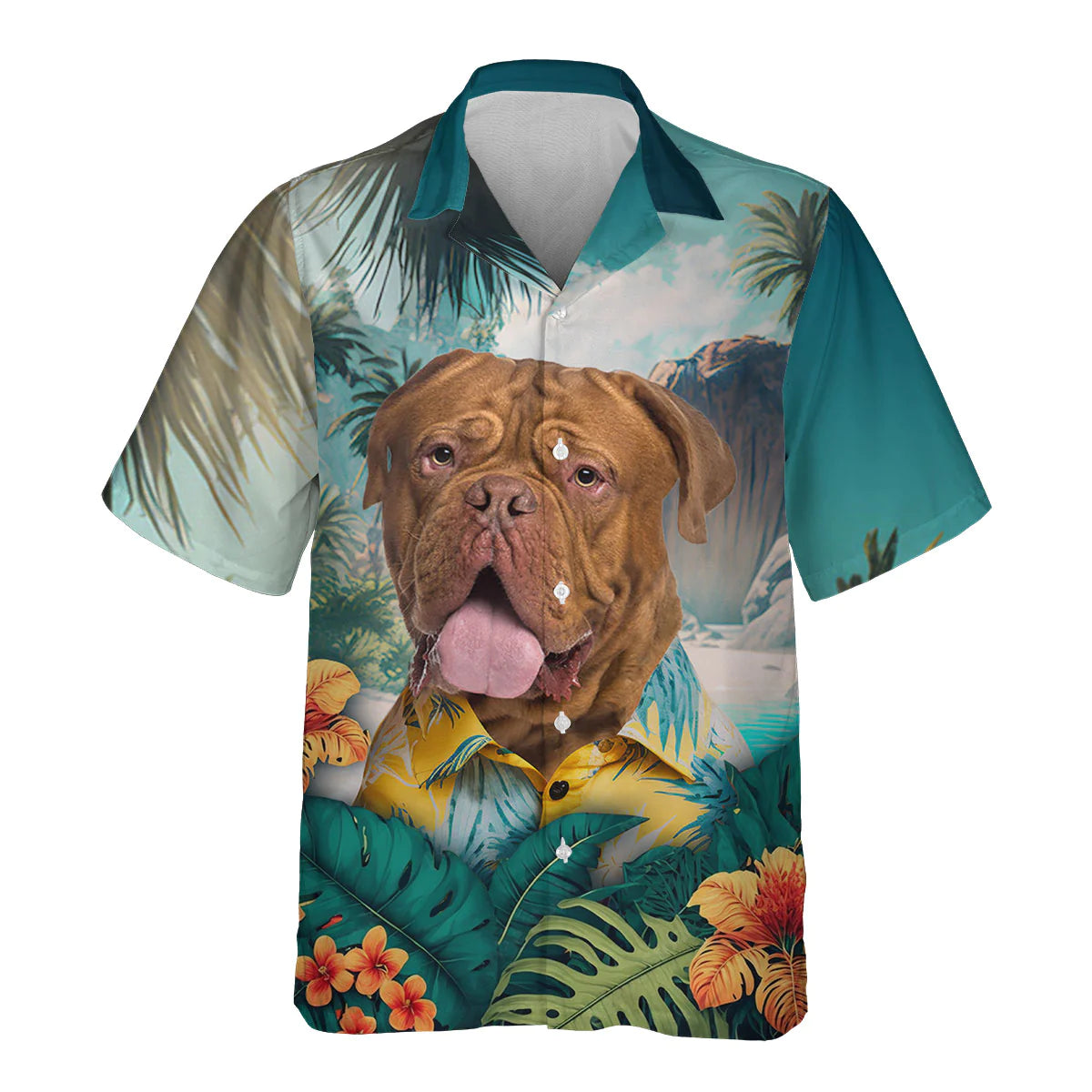 Dogue de Bordeaux - 3D Tropical Hawaiian Shirt