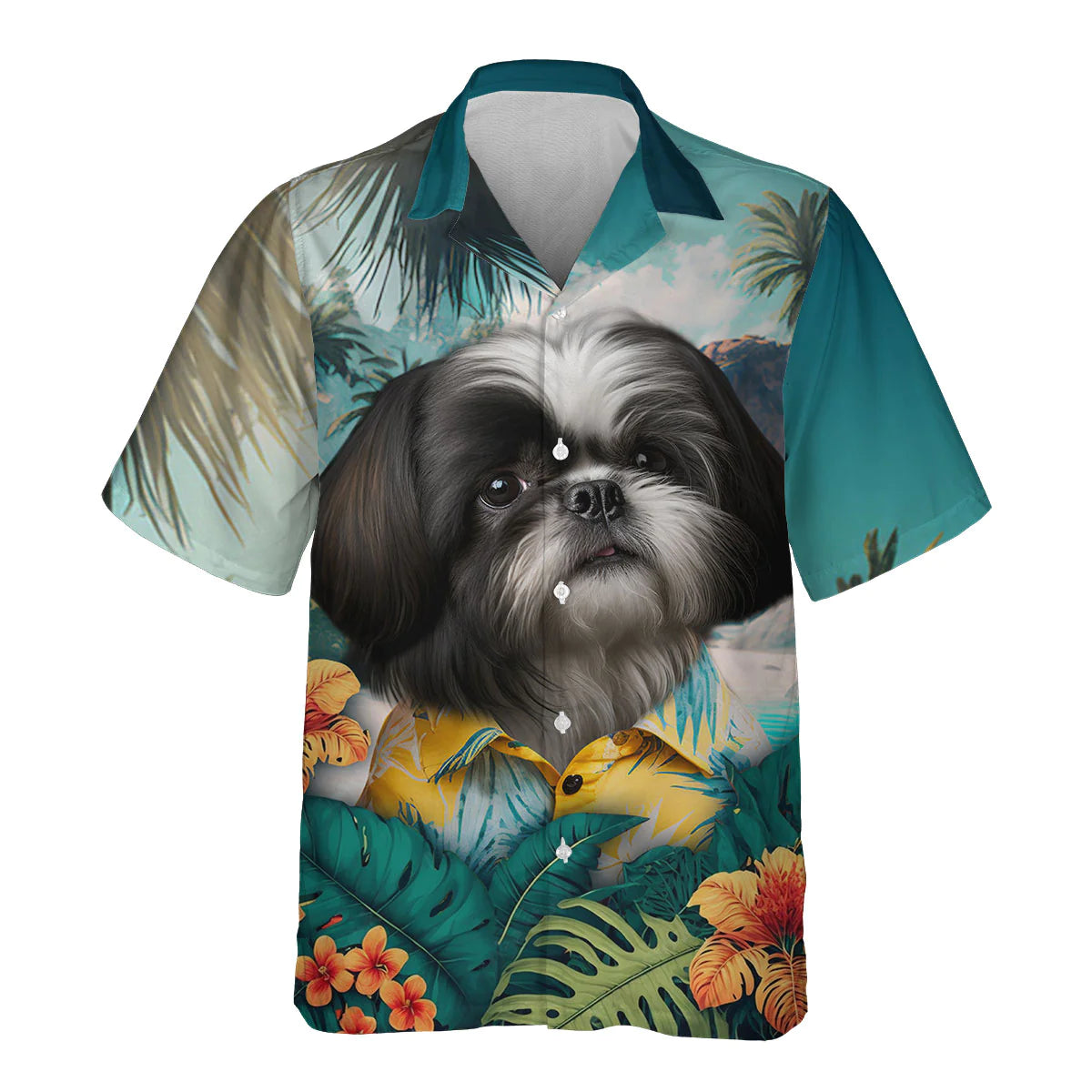Shih Tzu 2 - 3D Tropical Hawaiian Shirt