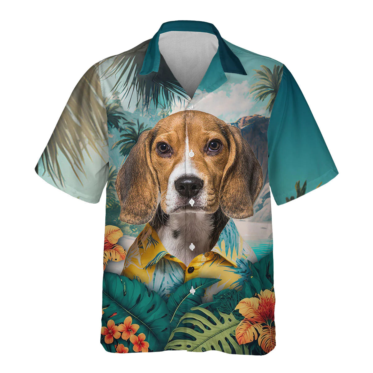 Beagle - 3D Tropical Hawaiian Shirt