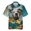 American Bulldog AI- 3D Tropical Hawaiian Shirt