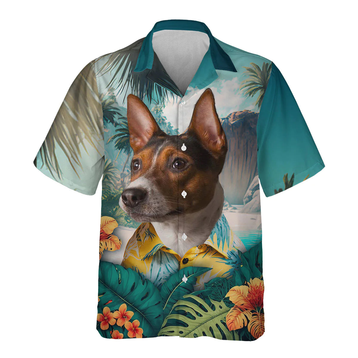 Rat Terrier - 3D Tropical Hawaiian Shirt