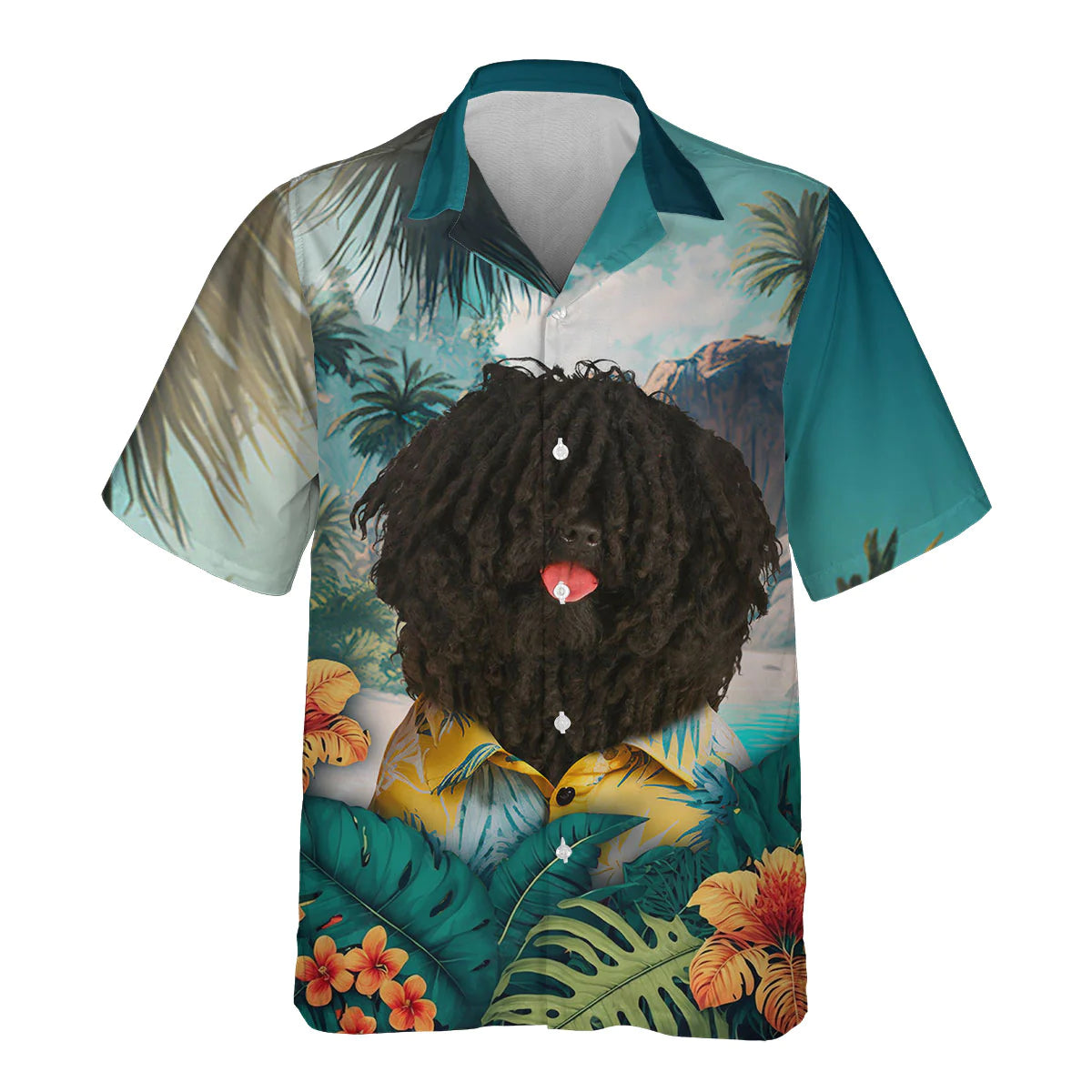 Puli Dog - 3D Tropical Hawaiian Shirt