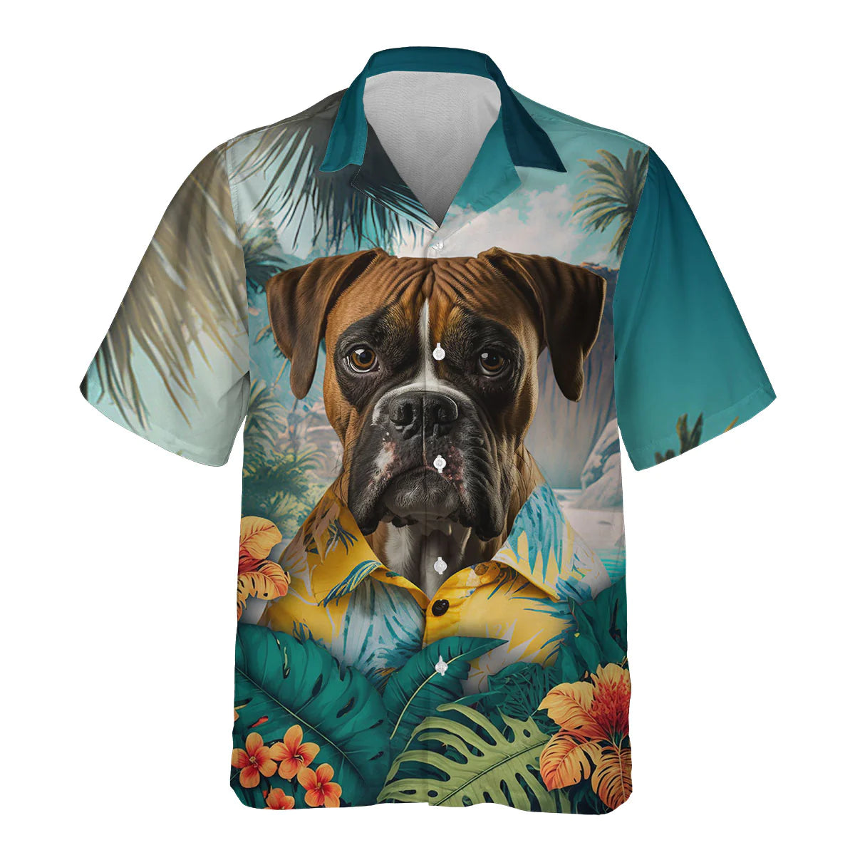 Boxer AI - 3D Tropical Hawaiian Shirt
