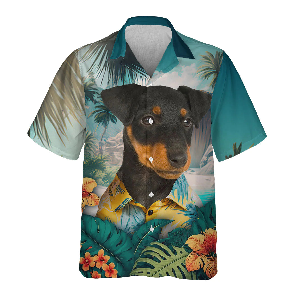 Jagdterrier - 3D Tropical Hawaiian Shirt