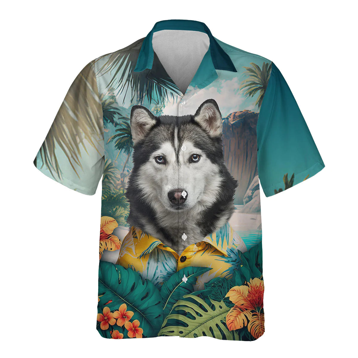 Husky - 3D Tropical Hawaiian Shirt