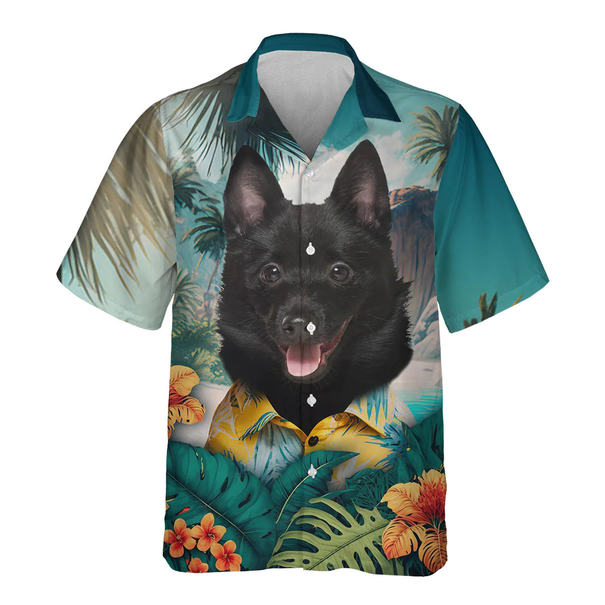 Schipperke - 3D Tropical Hawaiian Shirt
