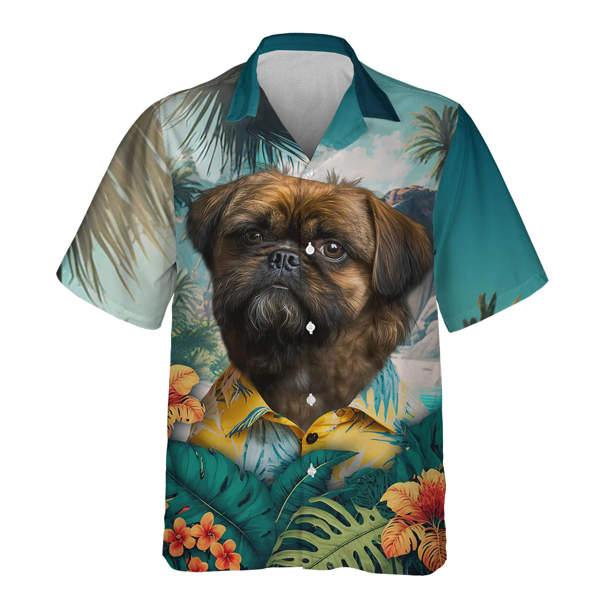 Griffon Brussels - 3D Tropical Hawaiian Shirt