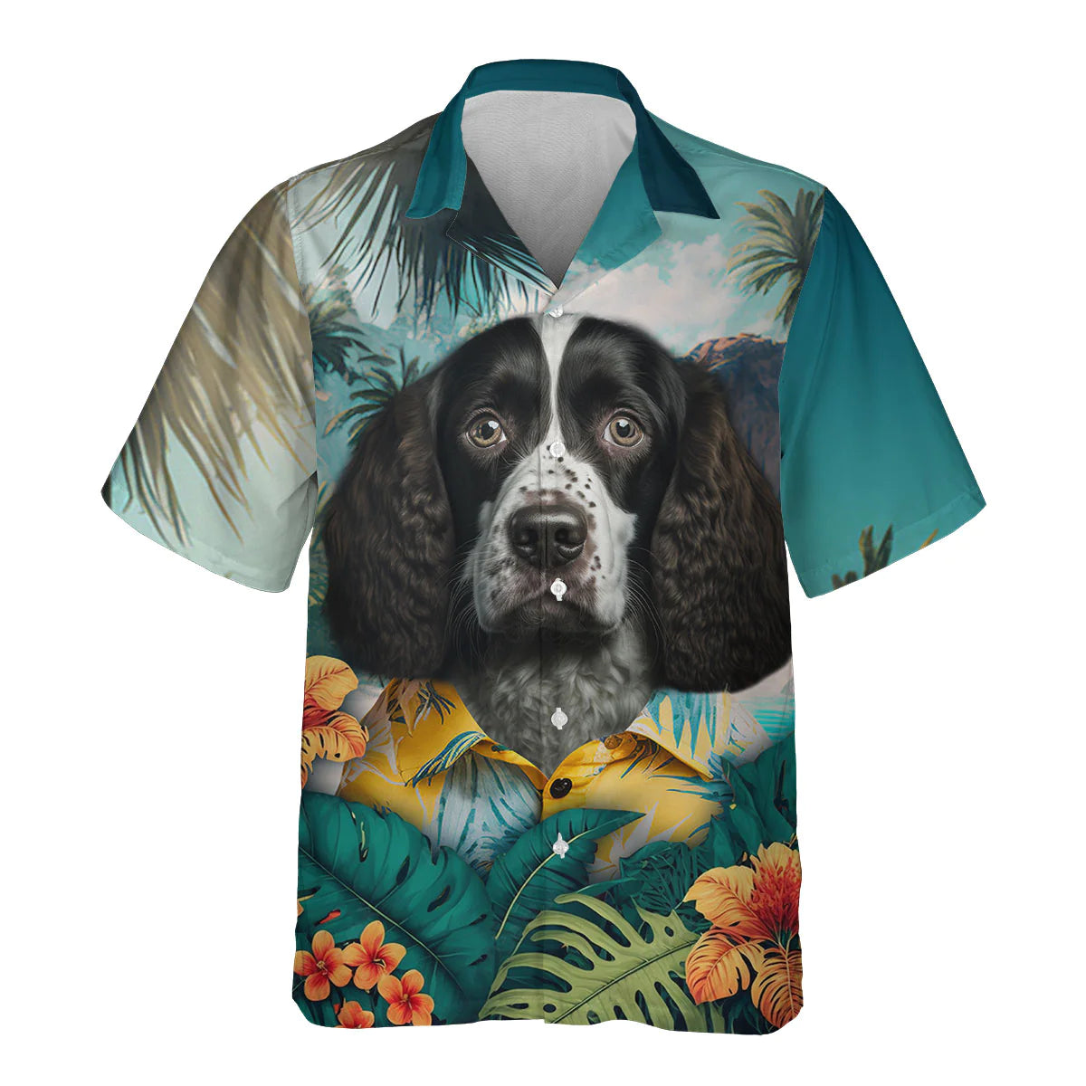 English Springer Spaniel - 3D Tropical Hawaiian Shirt