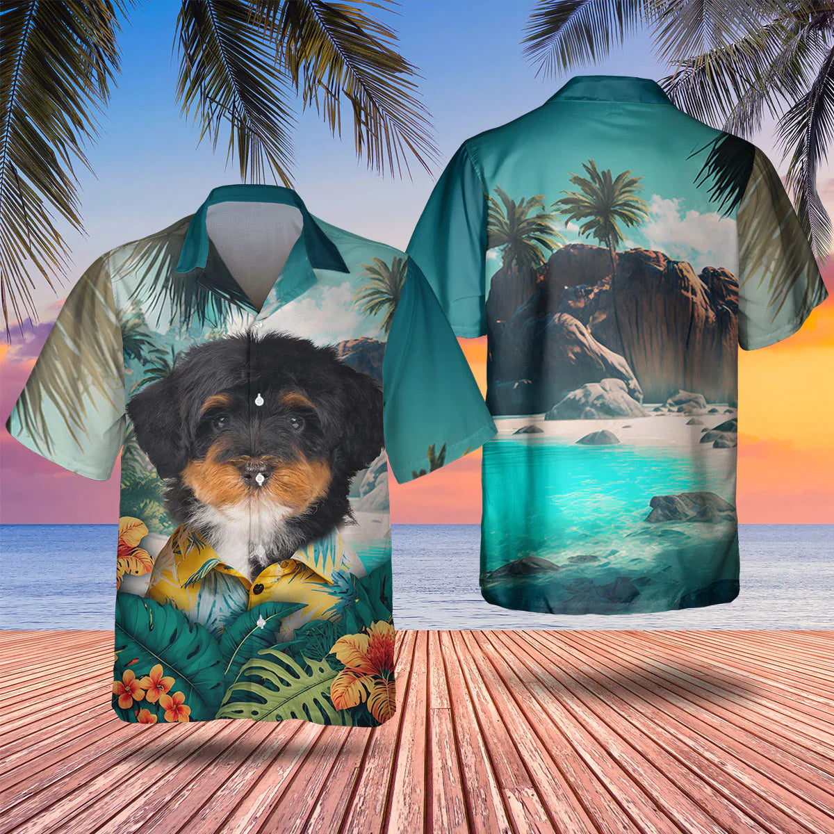 Bernedoodle - 3D Tropical Hawaiian Shirt