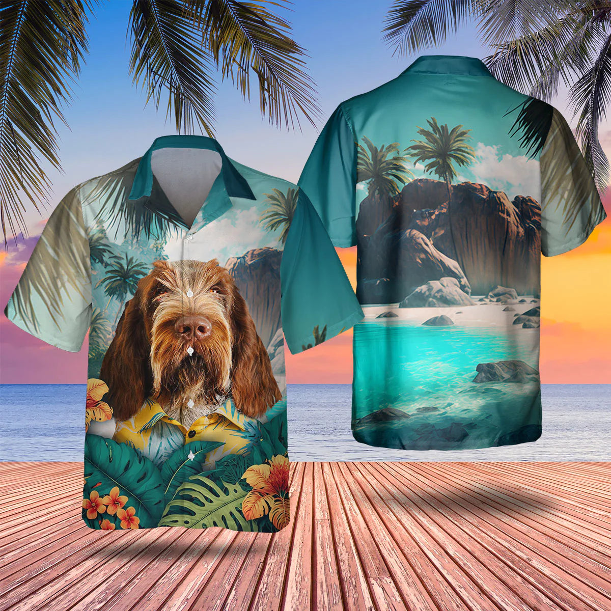 Spinone Italiano - 3D Tropical Hawaiian Shirt