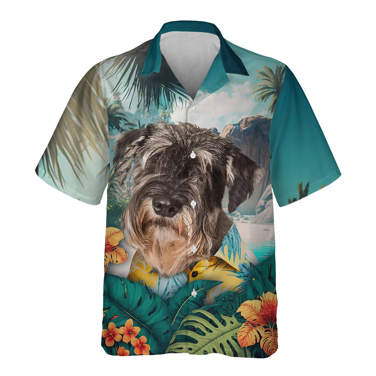 Standard Schnauzer - 3D Tropical Hawaiian Shirt