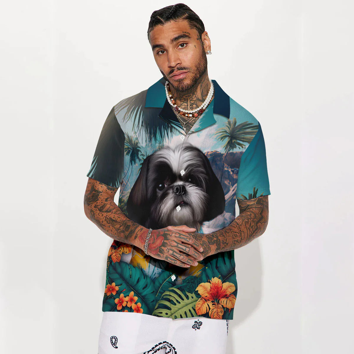 Shih Tzu 2 - 3D Tropical Hawaiian Shirt