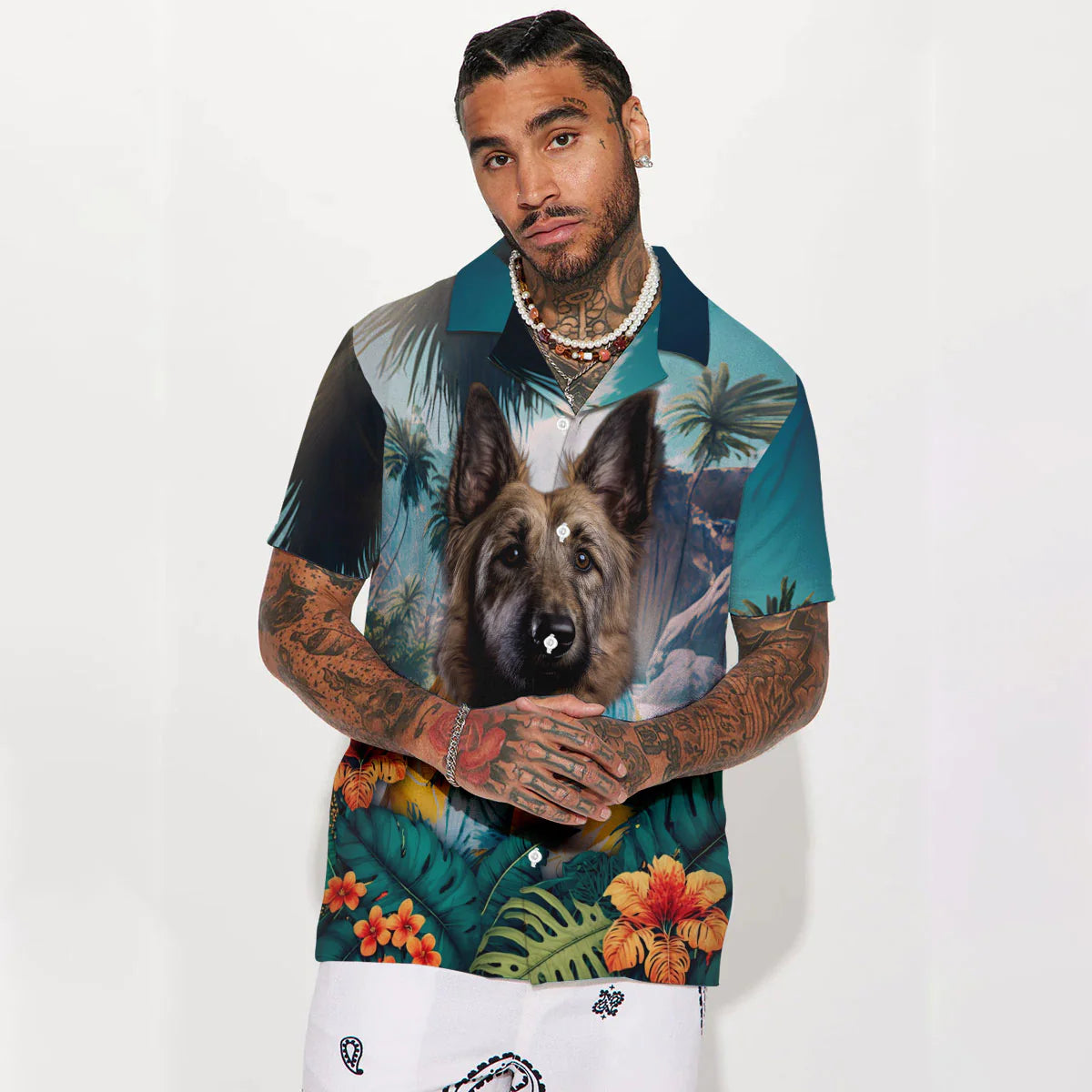 Berger Picard AI - 3D Tropical Hawaiian Shirt