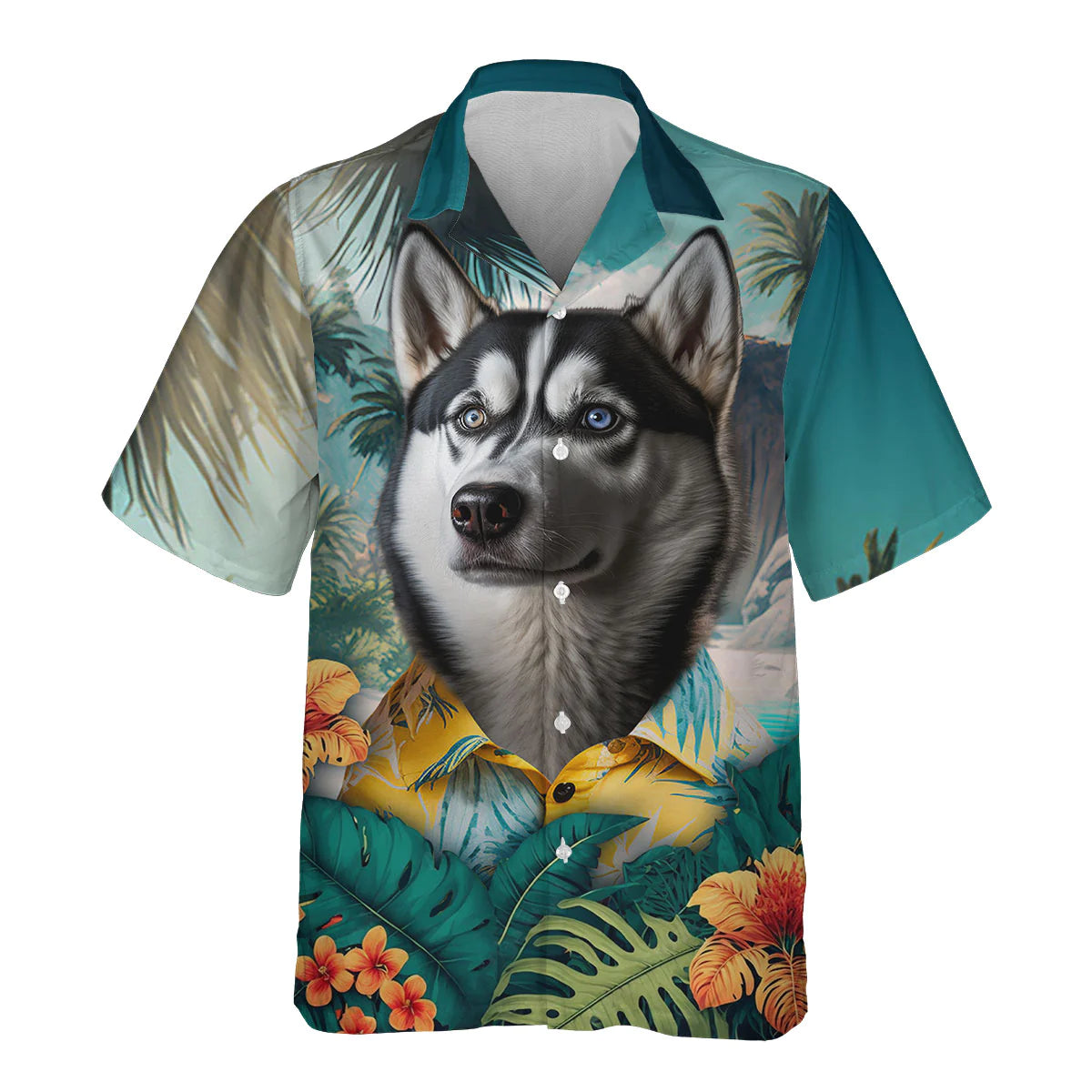 Husky - 3D Tropical Hawaiian Shirt