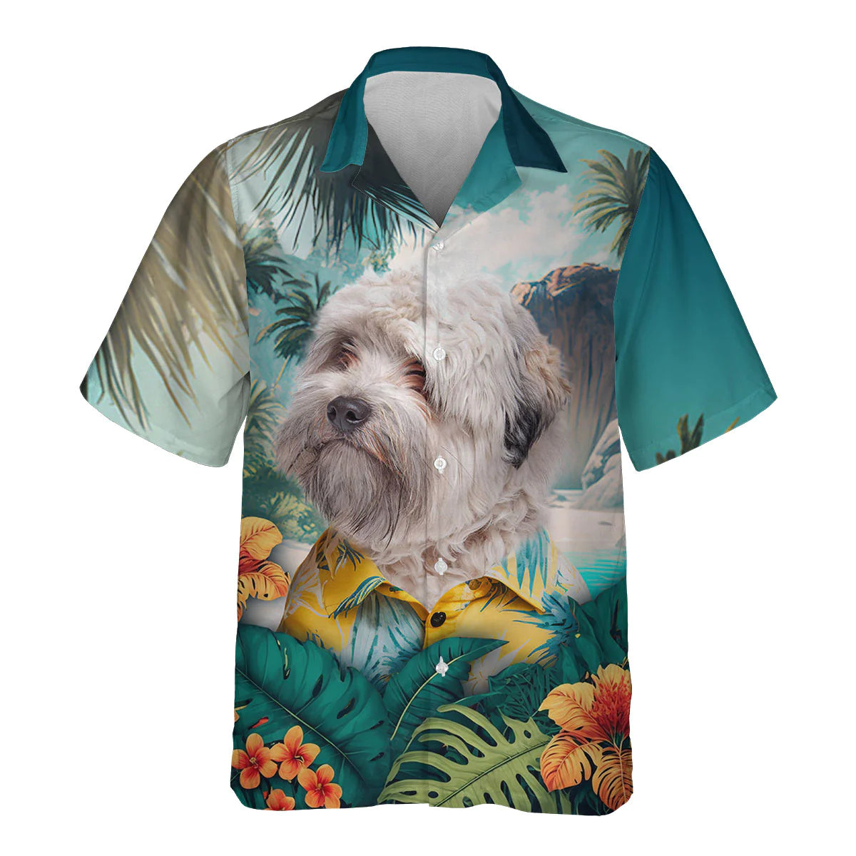 Little lion dog - 3D Tropical Hawaiian Shirt