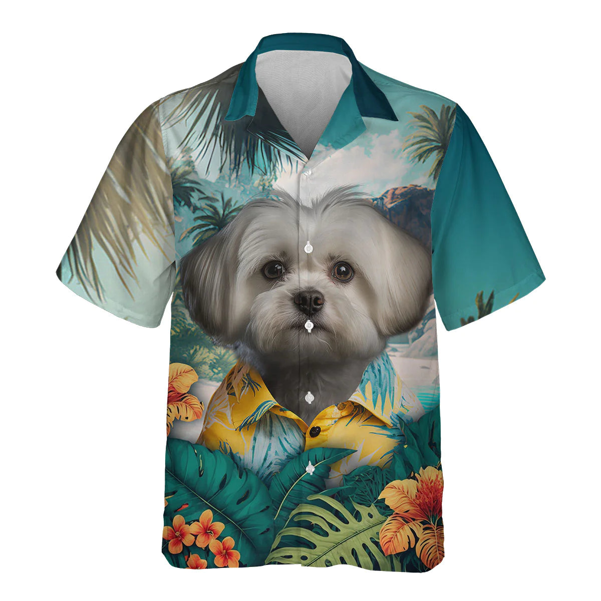 Maltese - 3D Tropical Hawaiian Shirt