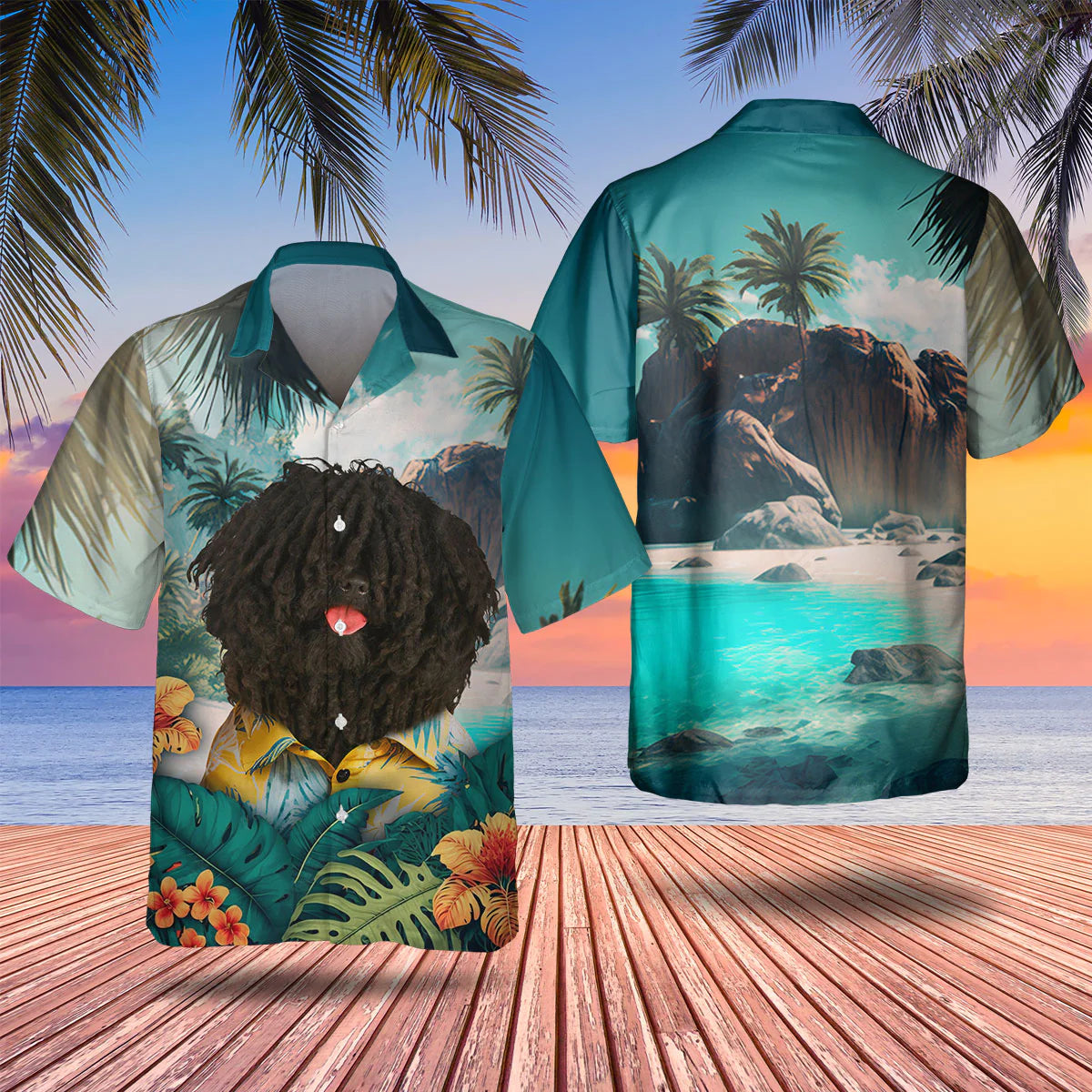 Puli Dog - 3D Tropical Hawaiian Shirt
