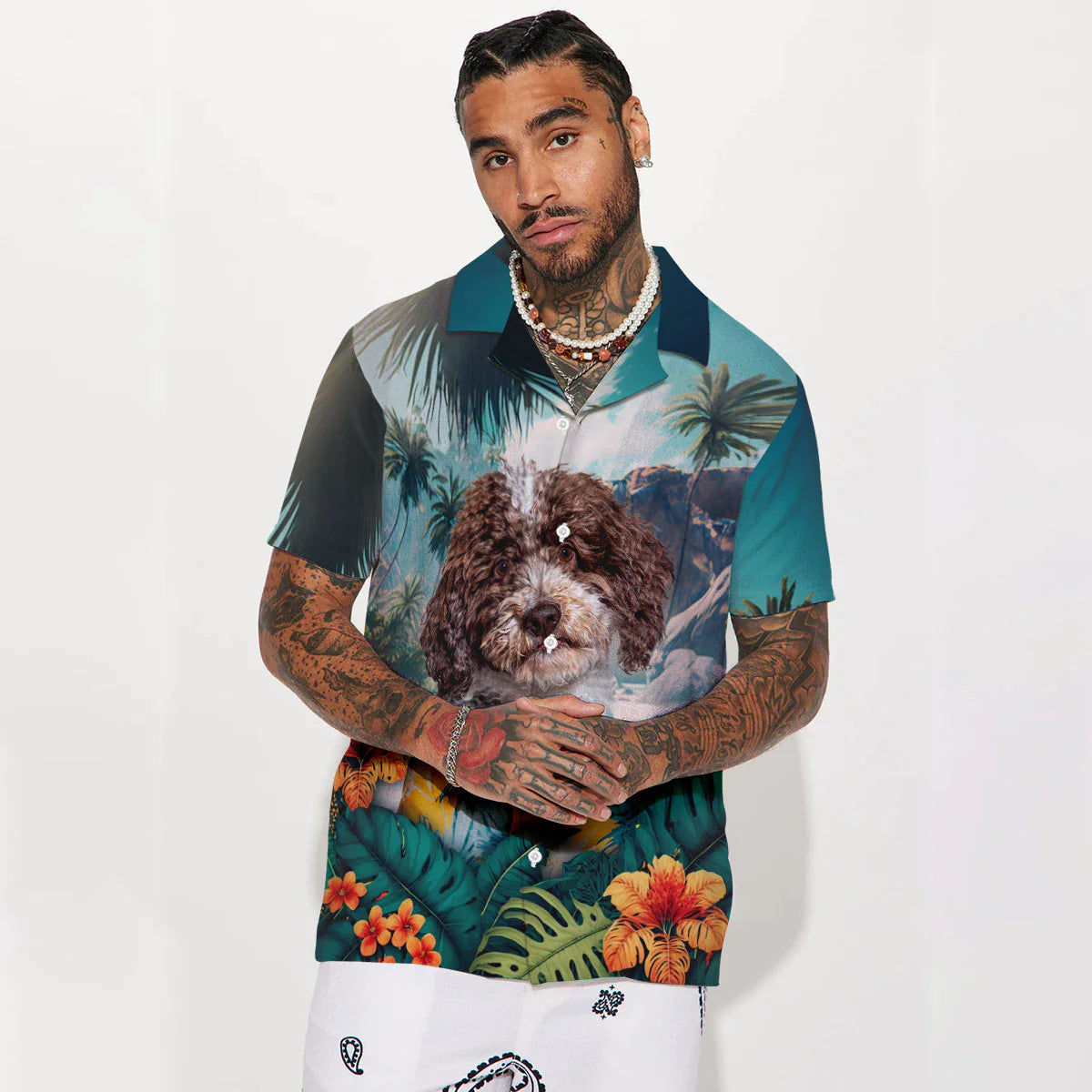 Lagotti Romagnoli - 3D Tropical Hawaiian Shirt