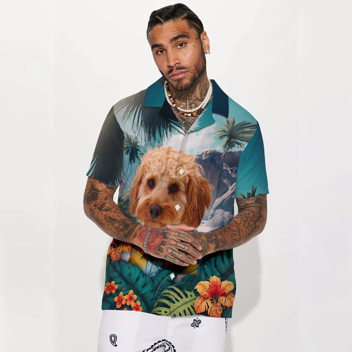 Cockapoo - 3D Tropical Hawaiian Shirt