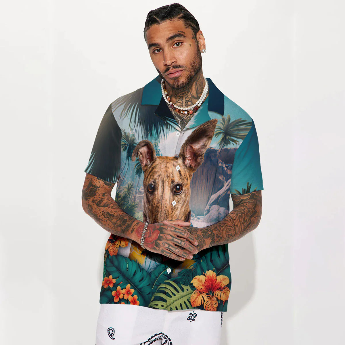 Whippet - 3D Tropical Hawaiian Shirt