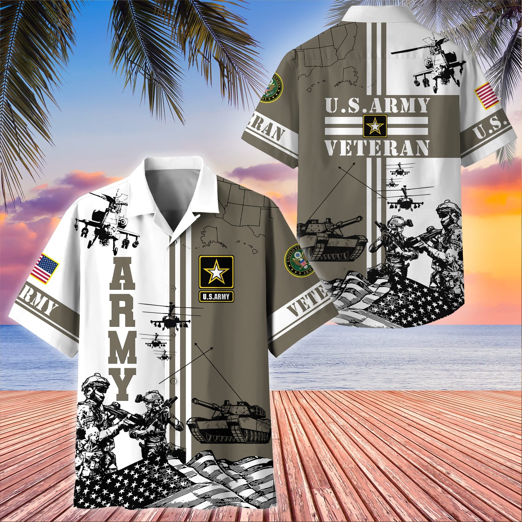 Premium Proudly Served US Veteran Hawaii Shirt NPVC020603