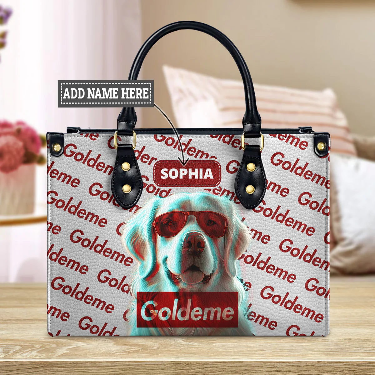 Goldeme Glitch Wallpapers Golden Leather Bag