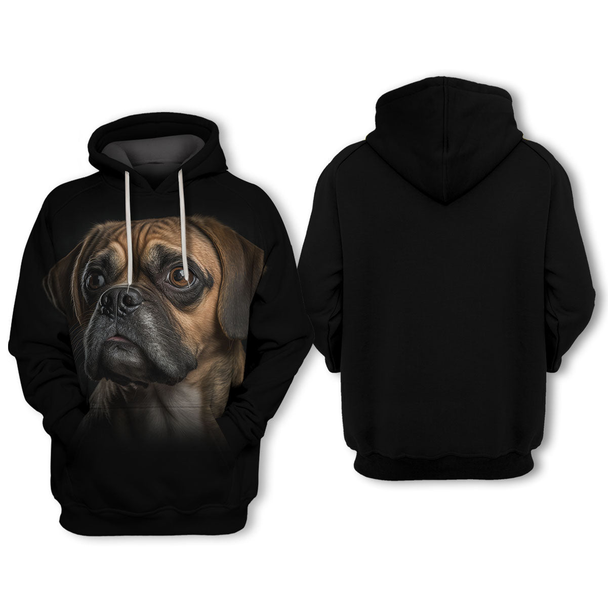 Puggle - Unisex 3D Graphic Hoodie