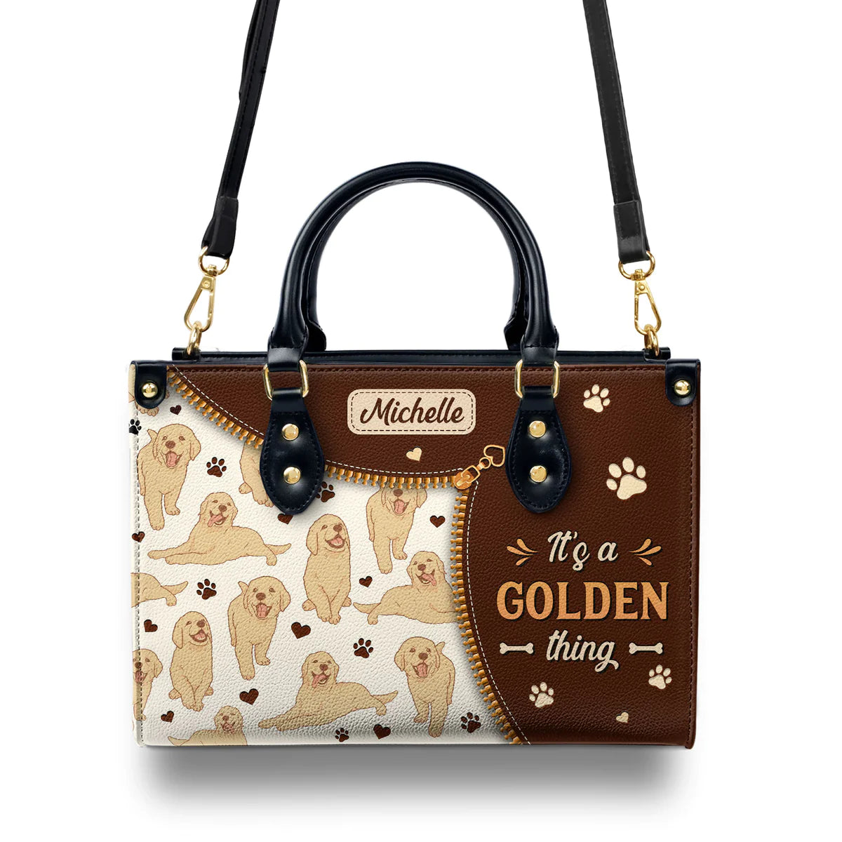 It Is A Golden Thing Leather Bag
