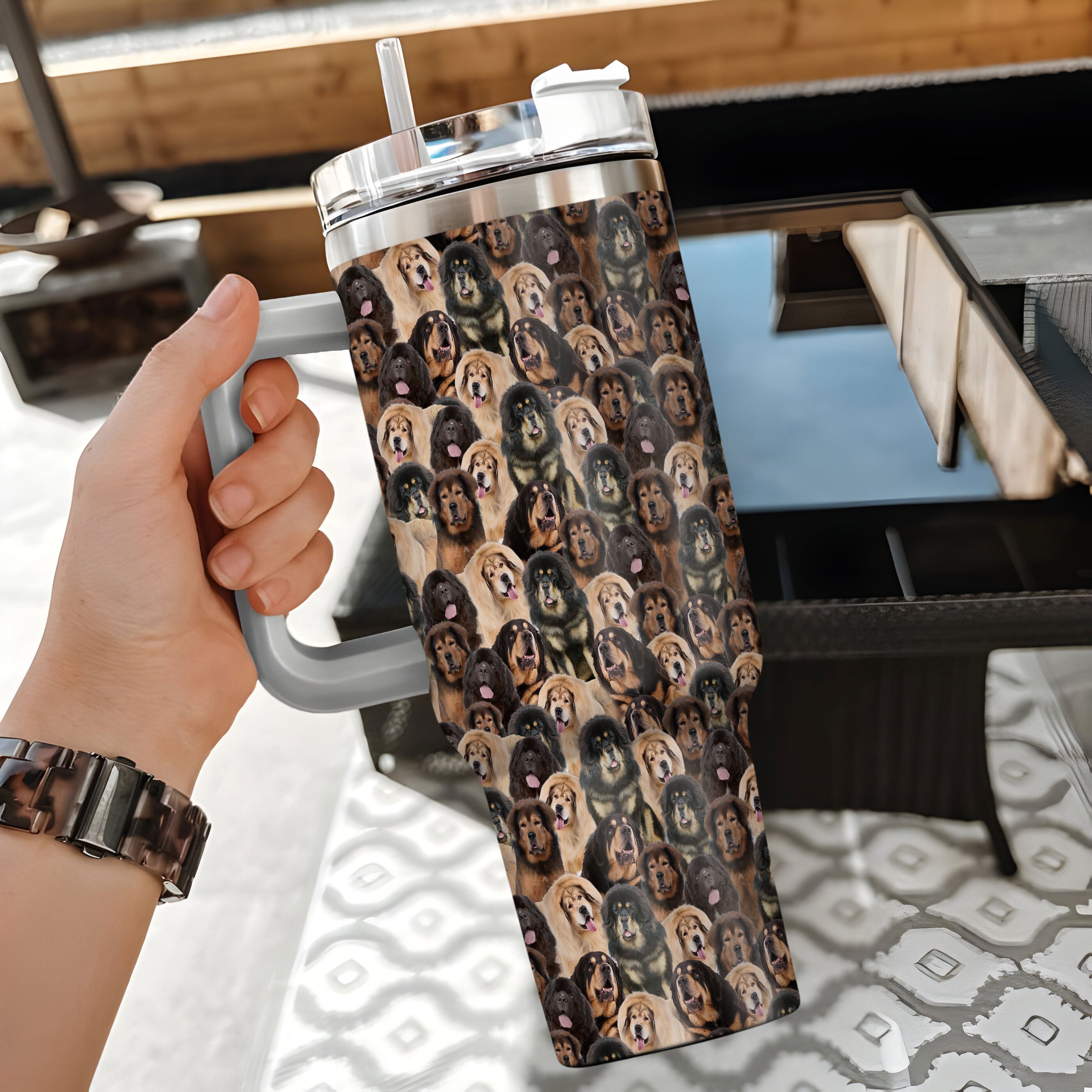 Tibetan Mastiff Tumbler