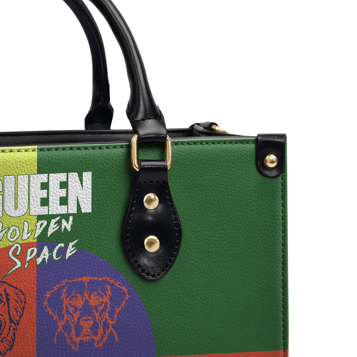 Gueen Golden Space Leather Bag