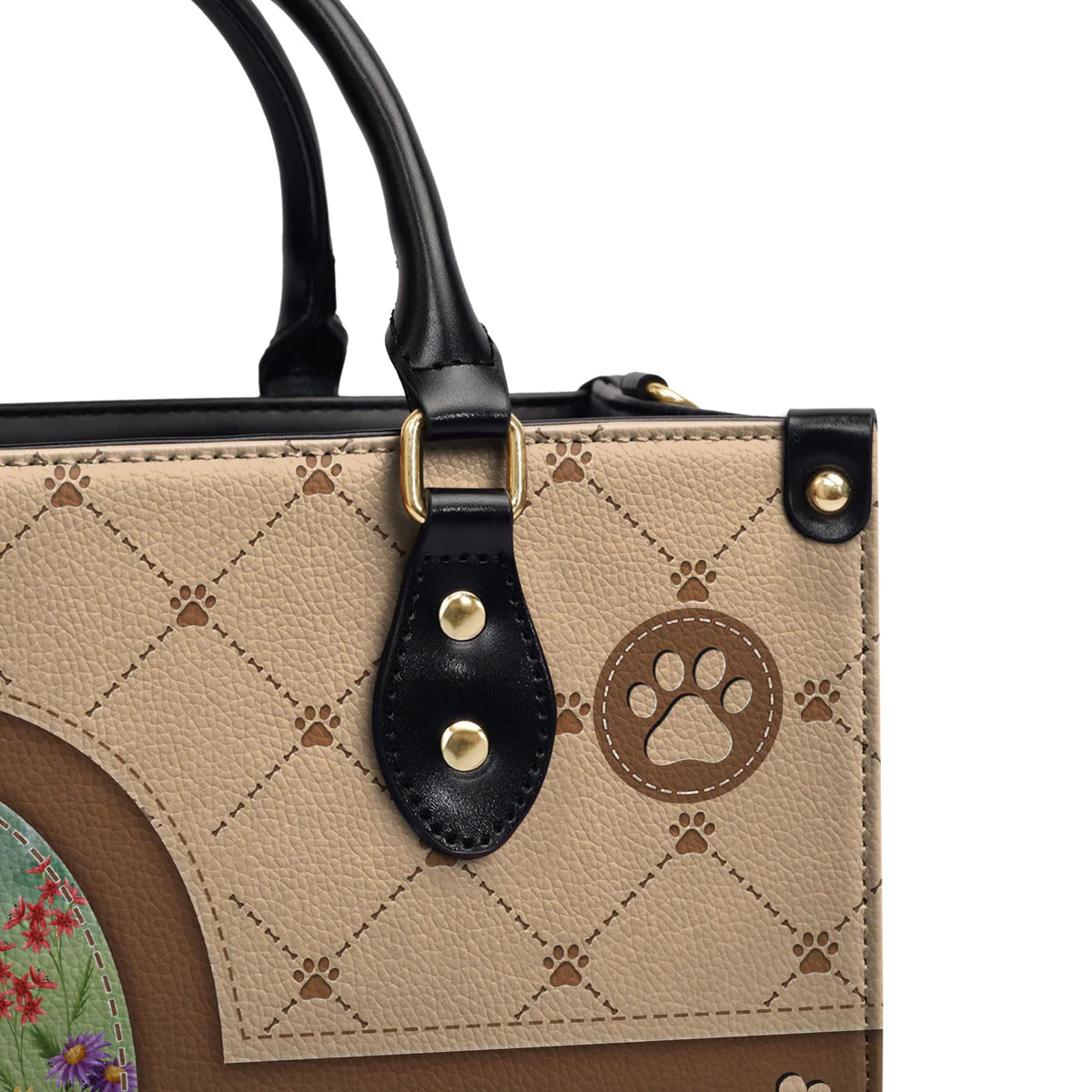 Golden Retriever Lover Leather Bag