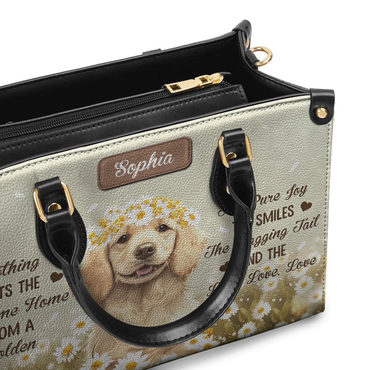 Nothing Beats The Welcome Home From A Golden Leather Bag