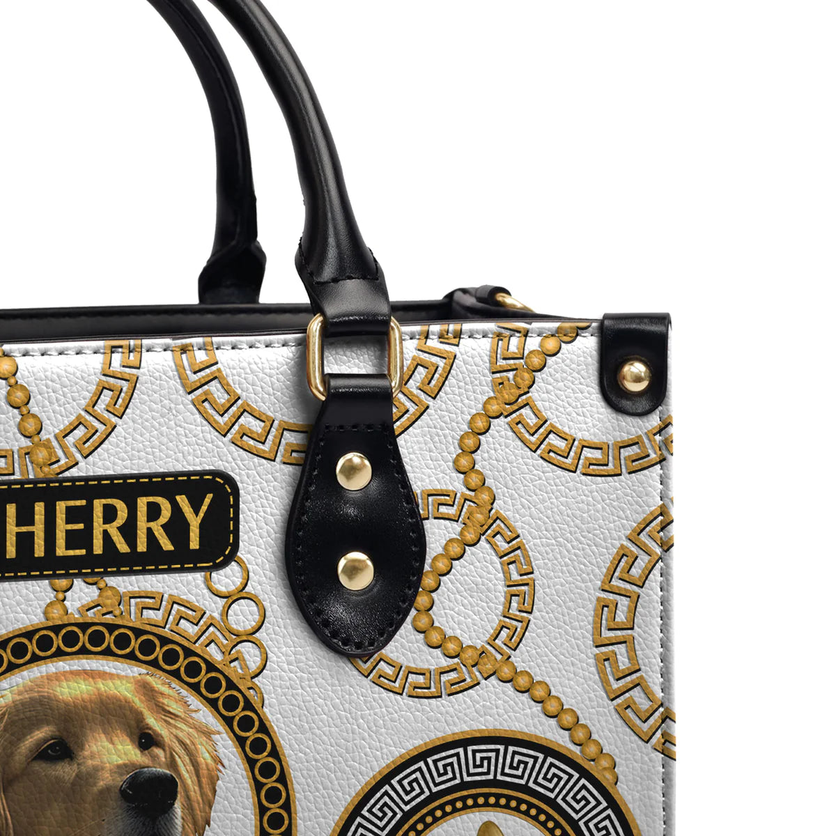 Goldsace Golden Chain Baroque Leather Bag