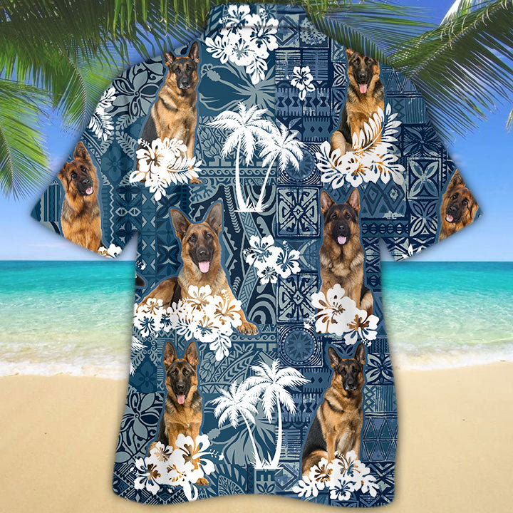 German Shepherd 3 Hawaiian Shirt TD01