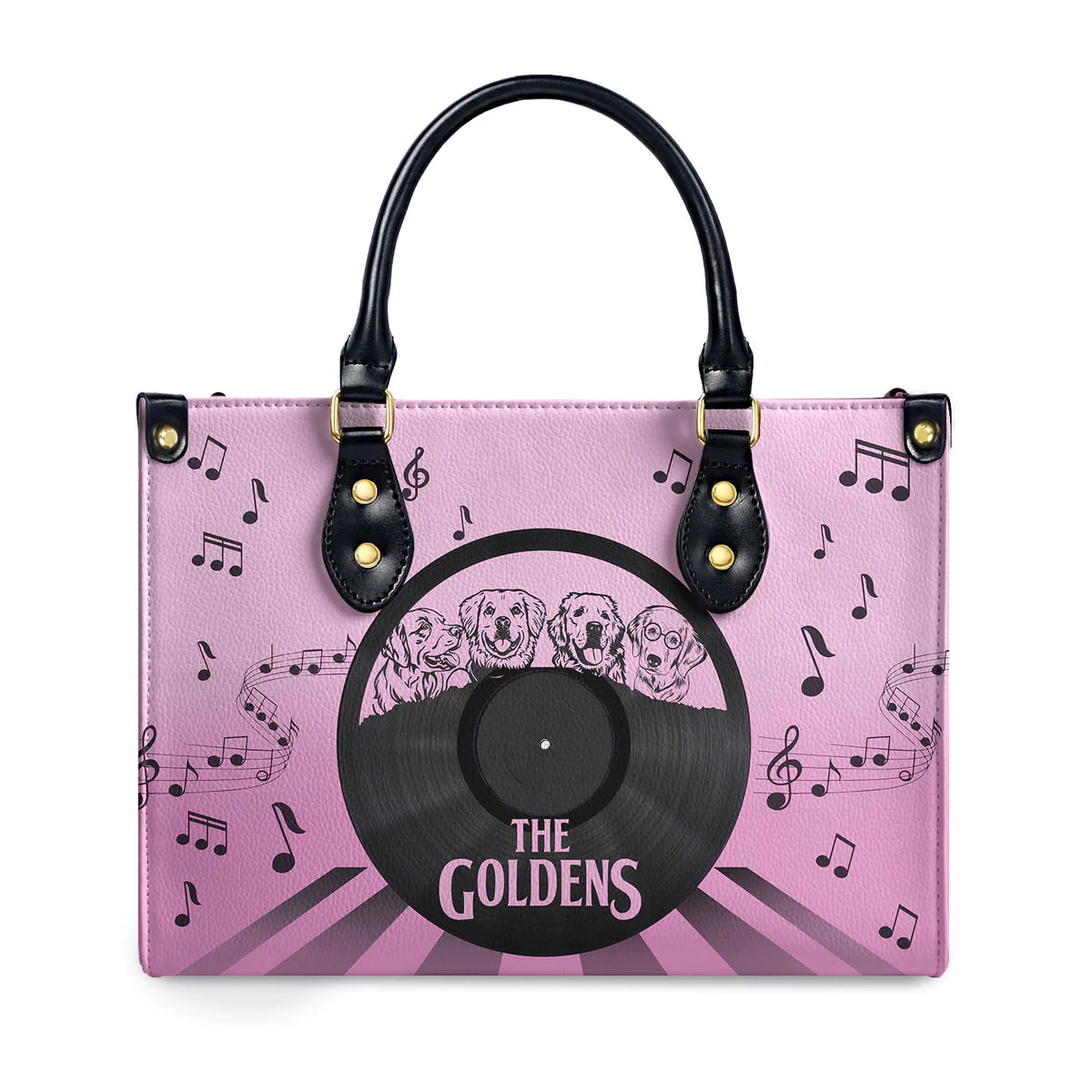 The Goldens Purple Leather Bag